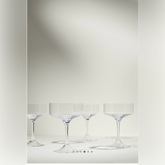 Anthropologie Morgan  Coupe glasses -set of 4 NIB - Picture 3 of 9